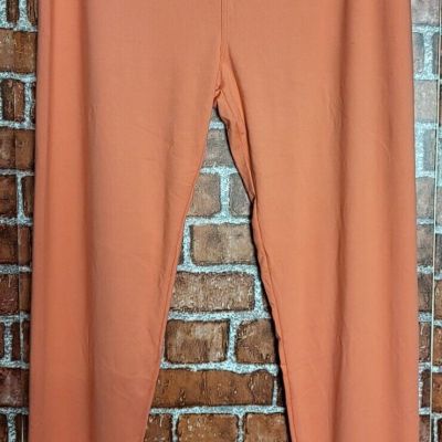 LuLaRoe Women's Peach Color Elastic Waist Leggings Size T/C Tall Curvy