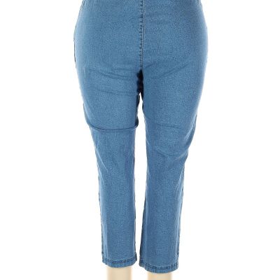 Croft & Barrow Women Blue Jeggings 2X Plus