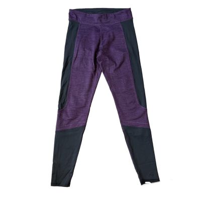 S Champion C9 Dark Purple Black Zip Pocket Stretch Ankle Athletic Leggings B9130