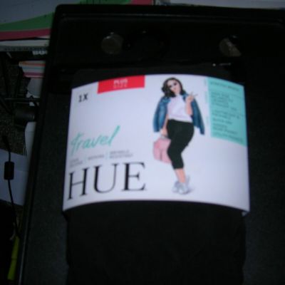 Hue Women's High Rise Relaxed Fit Straight Leg  Size 1X MSRP $75