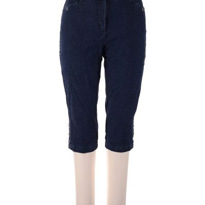 Karen Scott Sport Women Blue Jeggings 14 Petites