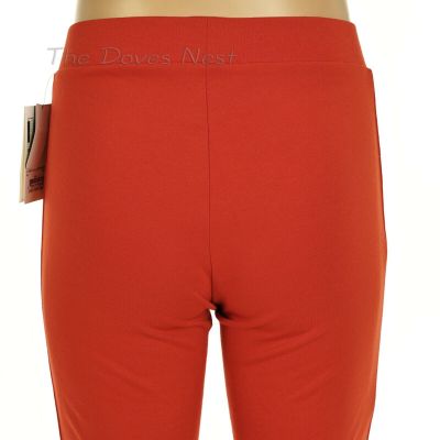 UTOPIA by HUE Women's SIZE 8-10 MEDIUM Treggings FIERY RED Trouser Style LEGGING