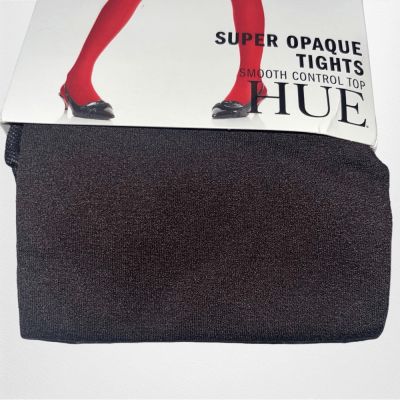 HUE Super Opaque Tights Smooth Control Top Size 1, Brown
