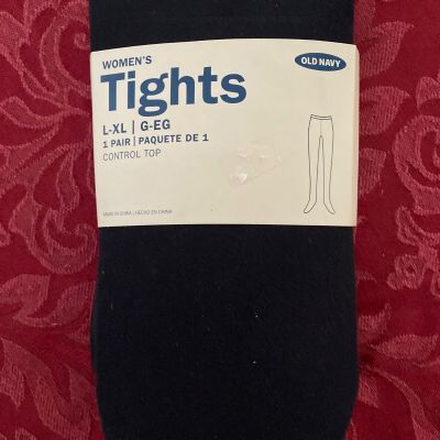 NWT  OLD NAVY Women’s Control Top Tights Size M-L Black