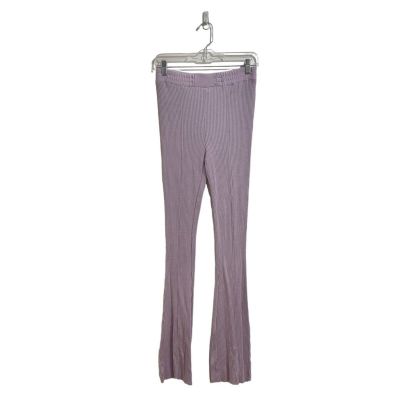 Out From Under Lavender Ribbed Flare Pants Sz M