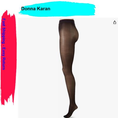 Donna Karan Women's Semi-Sheer Jersey Tight, Black, Small