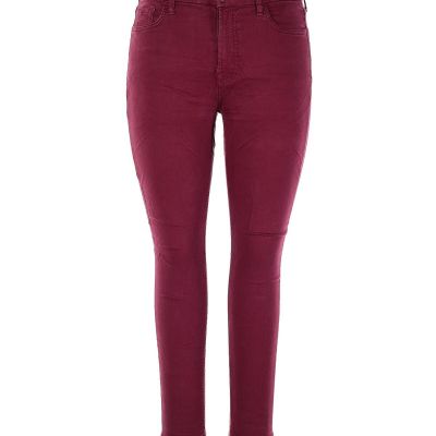 Jen7 by 7 For All Mankind Women Red Jeggings 10