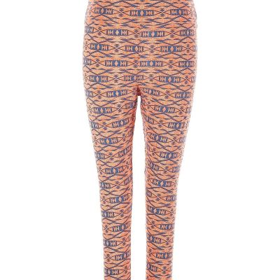 Lularoe Women Orange Leggings 2X Plus