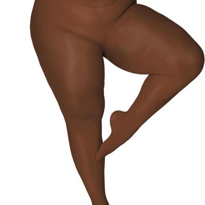 DancMolly Plus Size Tights for Women, Control Top Semi Opaque Nylon Pantyhose Hi