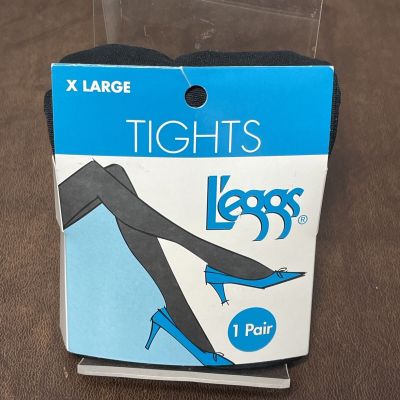 Vintage NEW 2010 L'eggs Tights - Black Size XL  - Nylon & Spandex Super Soft