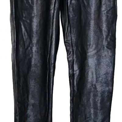 Spanx black shiny SMALL PETITE legging pants 22x26 (K2)