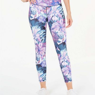 allbrand365 designer Womens Activewear Floral Printed Leggings,X-Large