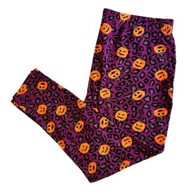 Pumpkins and Potions womens sz XXL leggings Halloween Jack o lantern