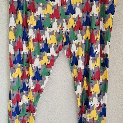 Disney Leggings 7/8 Pants Womens Size 2X Sueded Multicolor Disney Castle NWT
