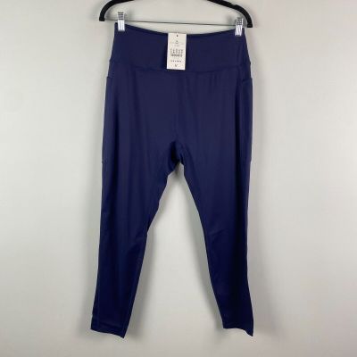 HALARA Patitoff High Rise Ankle Pocket Leggings Size 1X Navy Blue