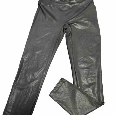 Spanx Leggings Women's Size XL Faux Leather Moto Night Out Modern