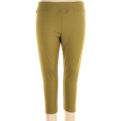 Cuddl Duds Women Green Leggings 1X Plus