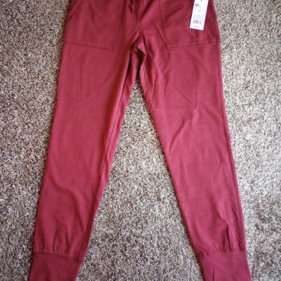 Wild Fable Size Med High-Waisted Side Pockets Ankle Length Leggings Berry/Maroon