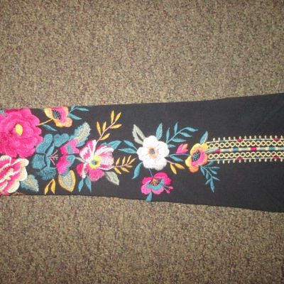 JW Los Angeles JOHNNY WAS BLACK LEGGINGS SIZE SMALL