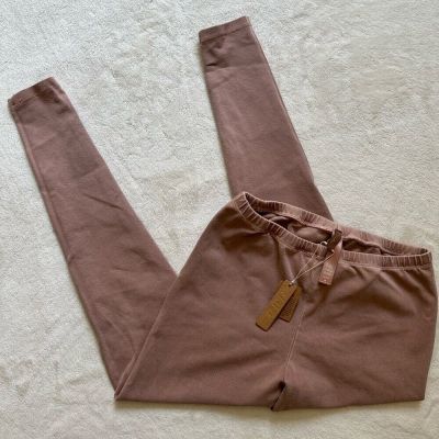 SKIMS Outdoor Collection High Waisted Leggings Desert Tan Stretch Medium NWT