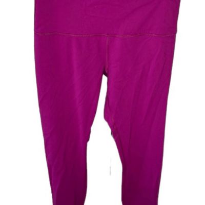 Lululemon Wunder Under 25” Rasberry Leggings Size 10