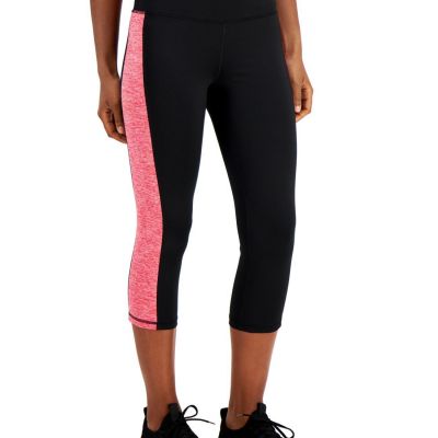 allbrand365 designer Womens Activewear Colorblocked Cropped Leggings,X-Large