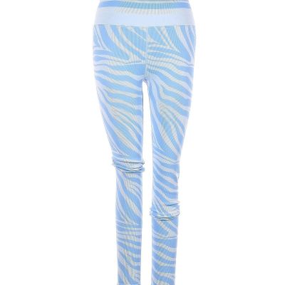 Spiritual Gangster Women Blue Love Sculpt Zebra Leggings P