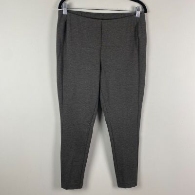 J. Jill Ponte Leggings Pants Womens Petite Large Charcoal Heather Gray