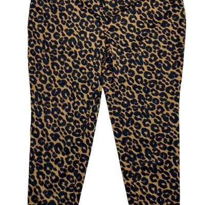 Terra & Sky Women's Size 2X 20W 22W Leopard Jeggings Pants Pockets NWT