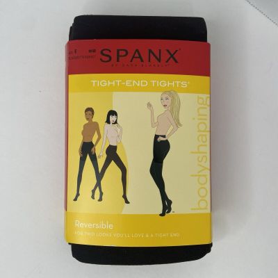 Spanx Tight End Tights Body Shaping  Sz E Reversible Black/Bittersweet