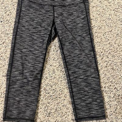 Athleta Cropped Leggings Women's Size Small Black & Gray