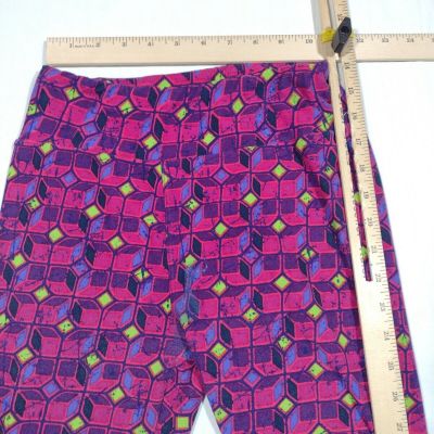 Lularoe Leggings Womens Small Diamonds Geometric Stretch Flex Yoga Pants EUC