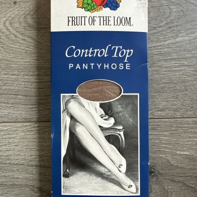 Fruit Of The Loom Pantyhose Nude Control Top Nylons Tights Size A Vintage NOS