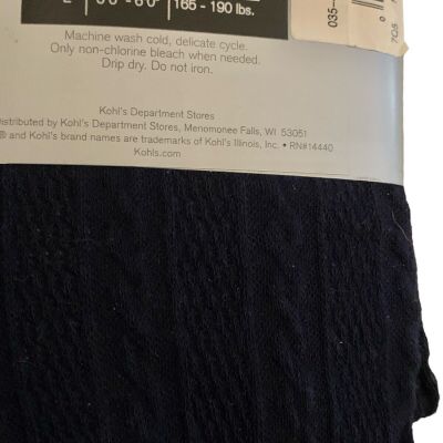 APT.9 Women’s Sweater Tights Dark Navy Size M NEW Stretch Cotton *READ*