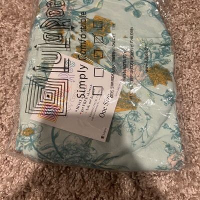 Lularoe OS Floral Leggings NWT