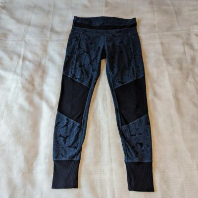 Athleta Tropical Excursion Palm Tree Navy Blue Soft Joggers