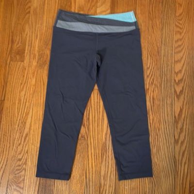 Lululemon Astro Wunder Under Crop Leggings Grey Blue size 6