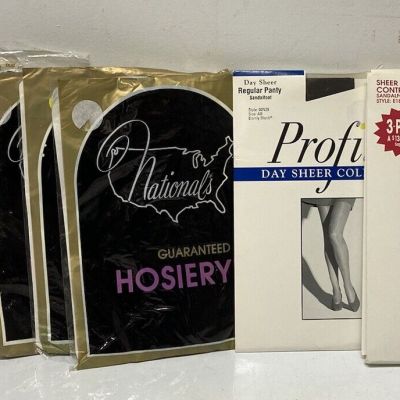 HTF Mid Century NOS DEAD STOCK Assorted LOT Vtg Stocking Nylon Pantyhose 9 Pair