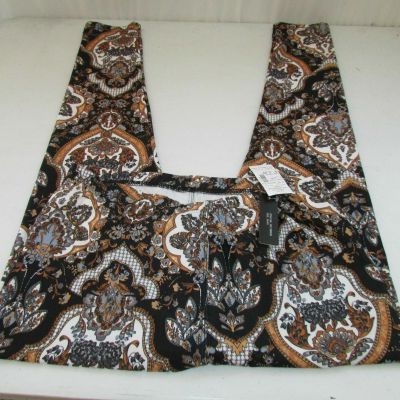 Sexy Juniors Leggings BLACK/GOLDEN TONES FLORAL SIZE 1X/2X NEW WITH TAGS