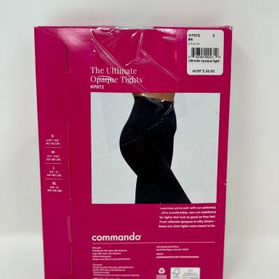 Commando Ultimate Opaque Matte Tights Black Size Small MSRP $38 New In a Box EB