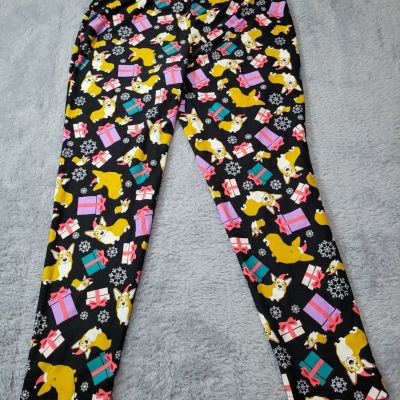 Terra & Sky Corgi Dog Holiday Leggings Women’s Plus Size 1X 16-18 Full Length