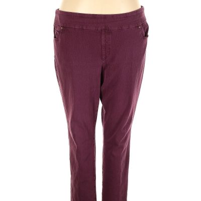 Coldwater Creek Women Red Jeggings 24 Plus