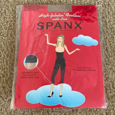 SPANX High Falutin' Footless w Lace Pantyhose Nude1 Size B Body Shaper NEW