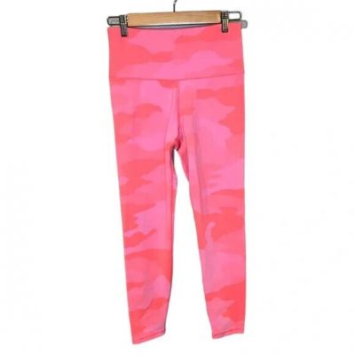 AERIE Chill Play Move Bright Hot Pink Camo Leggings Large