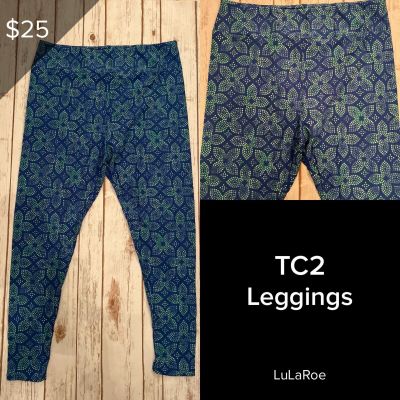 LuLaRoe NEW Leggings TC2 (Tall & Curvy 2) Buttery Soft Sz 18+ Print