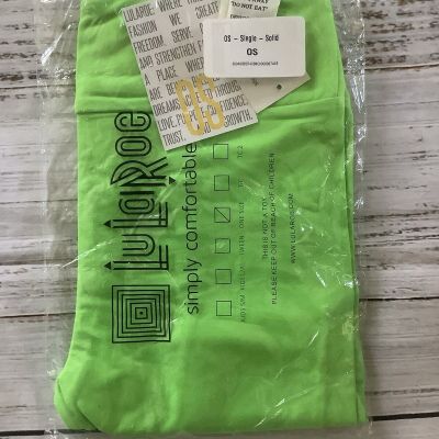 NWT LuLaRoe OS One Size Leggings - Solid Neon Green