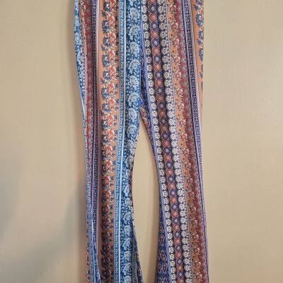 Boho Flare Leggings Bell Bottom Prints