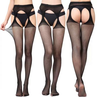 Women Fishnet Thigh-High Stockings Tights Suspender Pantyhose Stockings