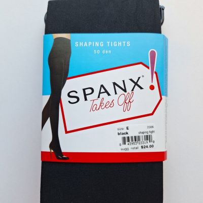 Spanx Body Shaping Tights Black Size E