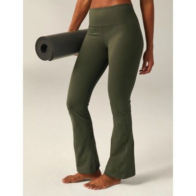 NWT Beyond Yoga Women's size Large Olive Green Flare Bootcut Leggings